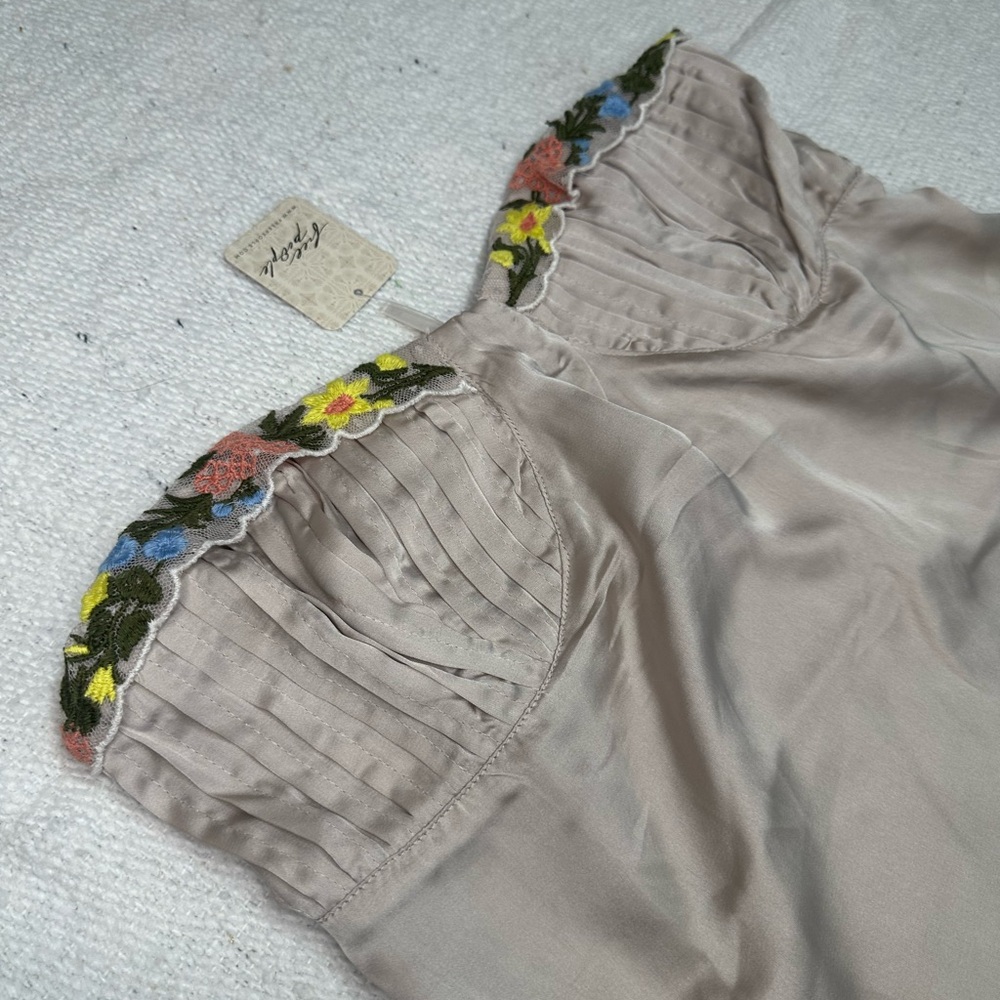 NWT Free People Ember Glow Strapless Embroidered Bustier Top - Picture 5 of 8